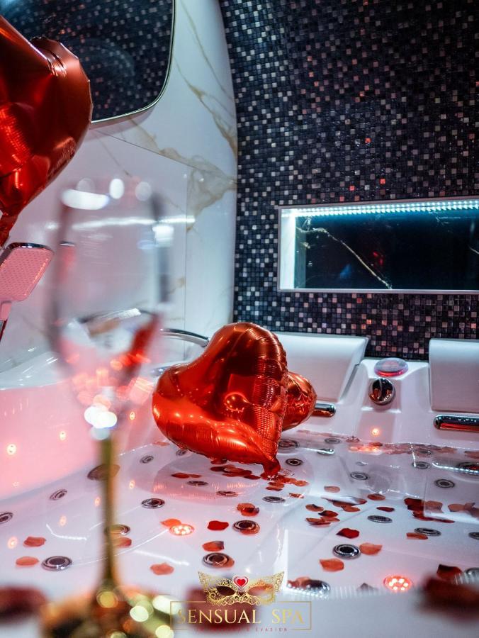 Sensual Spa- Love Room Jacuzzi Hammam Terrasse Нанси Екстериор снимка