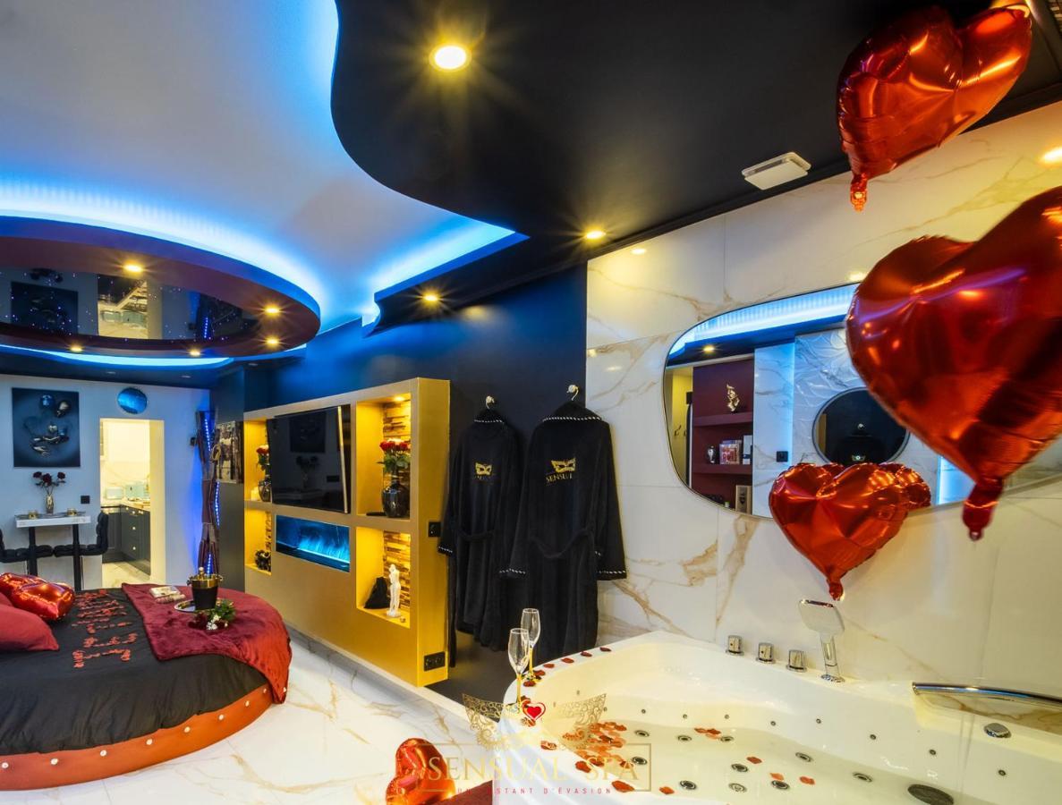 Sensual Spa- Love Room Jacuzzi Hammam Terrasse Нанси Екстериор снимка